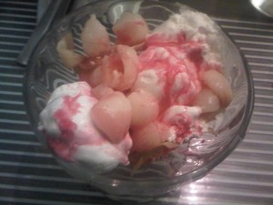 Dewberry's Lychee Vanilla Ice Cream