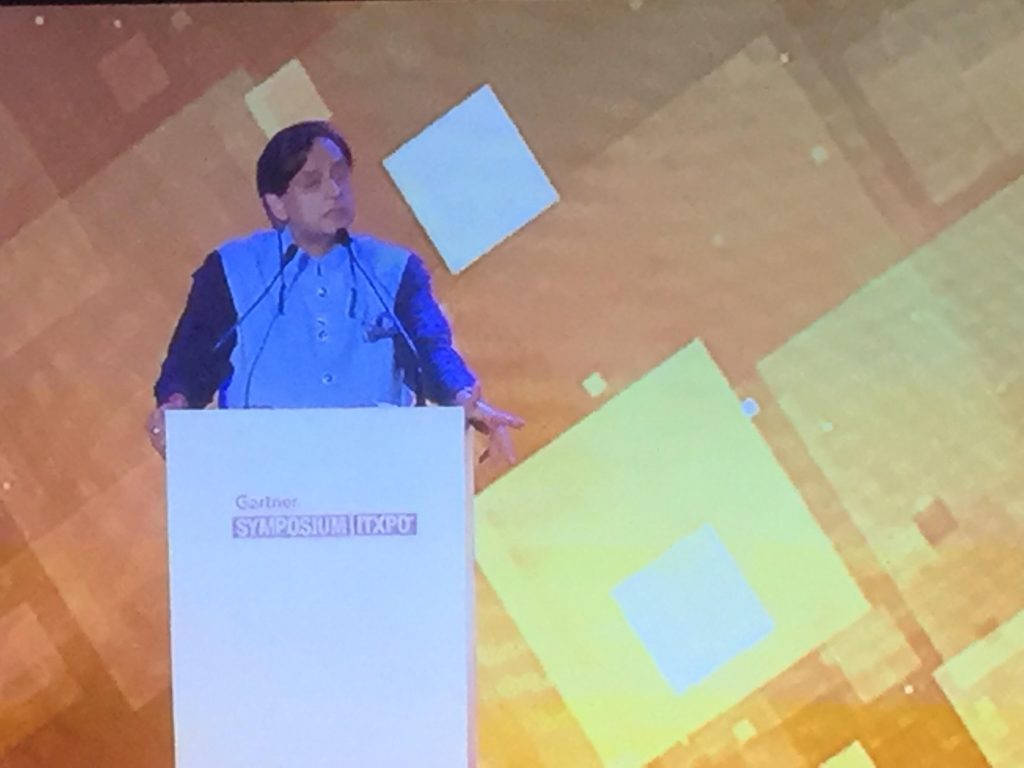 Shashi Tharoor Gartner Symposium in Goa You Know Who Blogs