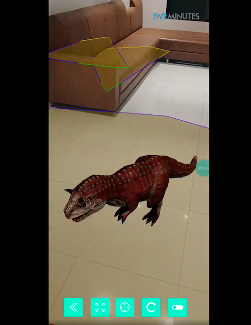 Five Minutes Augmented Reality Dinosaur